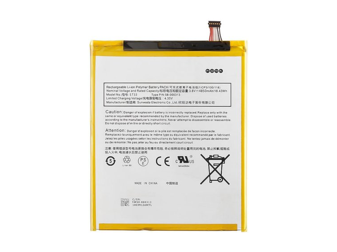 Amazon Fire HD 8 (10th Generation) Kannettava Tietokone vara-akku