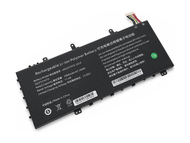 AolsteCell AEC677475-3S1P Kannettava Tietokone vara-akku