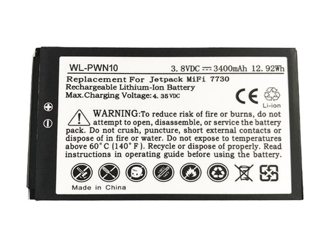 Novatel Jetpack MiFi 7730L vara-akku