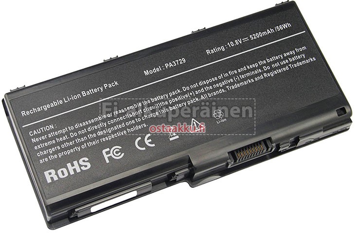 Toshiba-Qosmio X505-Q893 vaihtoakuista